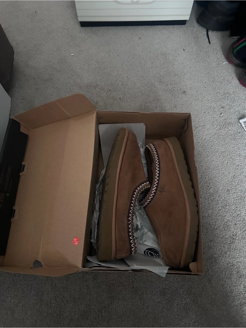 UGG Black and Brown Shoe Box with Logo